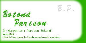 botond parison business card